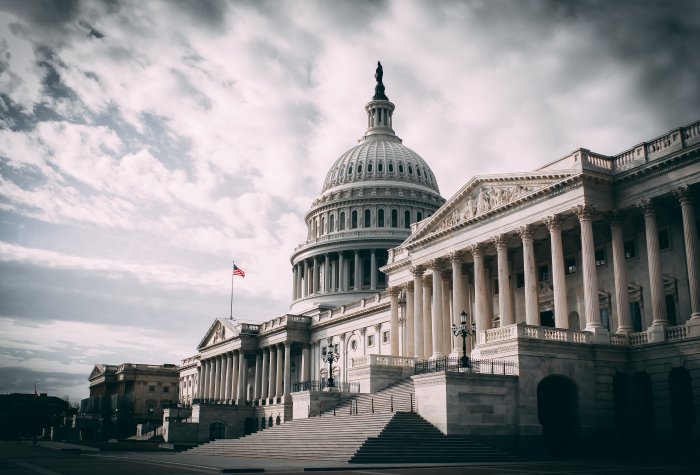 United States Capitol Building from an angle