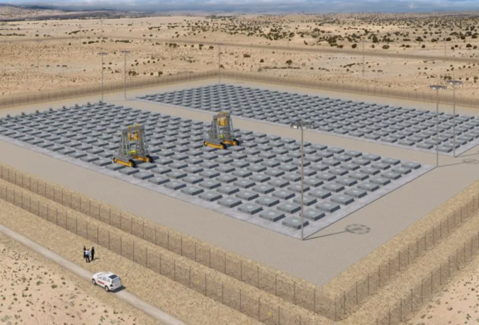 Rendering of the proposed HI-STORE Consolidated Interim Storage Facility in New Mexico.
