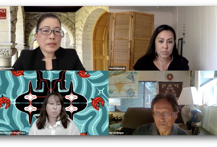 SPICE Instructor Kasumi Yamashita speaks with Native and Indigenous educators