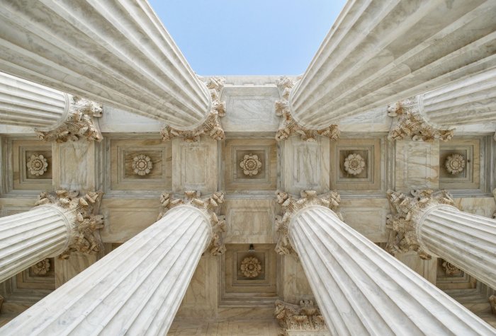 The columns at the U.S.Supreme Court