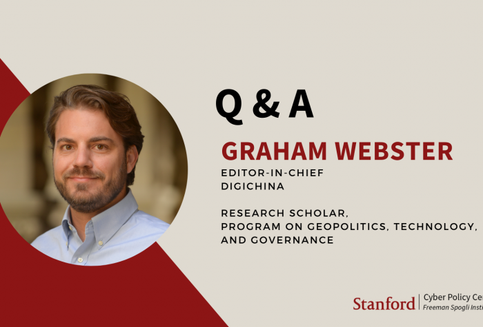 Graham Webster Q&A