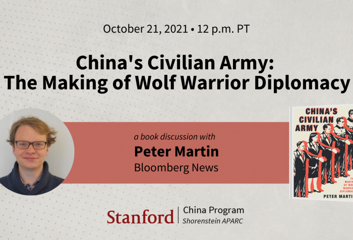 China's Civilian Army: The Making of Wolf Warrior Diplomacy event promo image