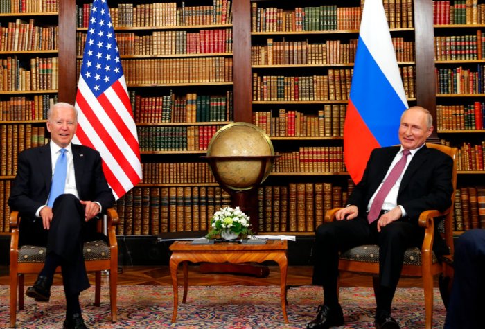 President Biden and Vladimir Putin