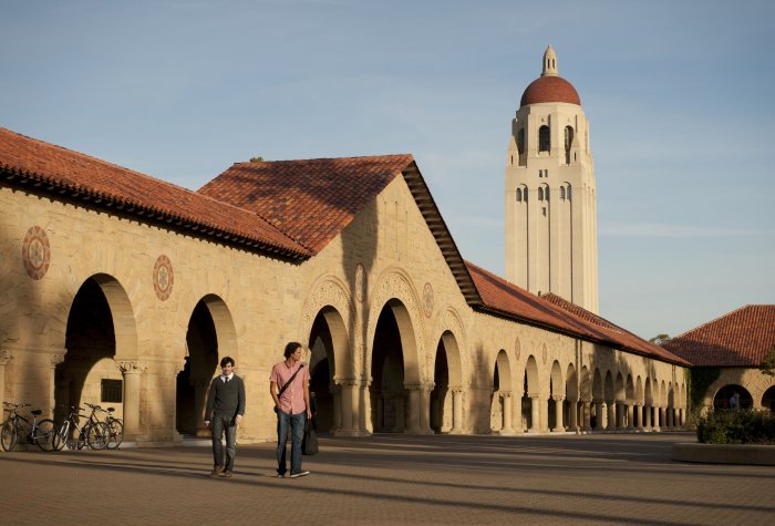Quad and hoover tower on campus