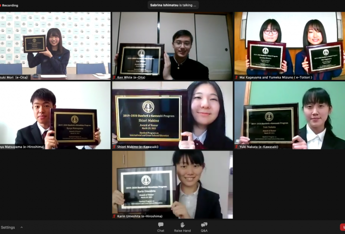 Honorees of SPICE’s regional programs in Japan