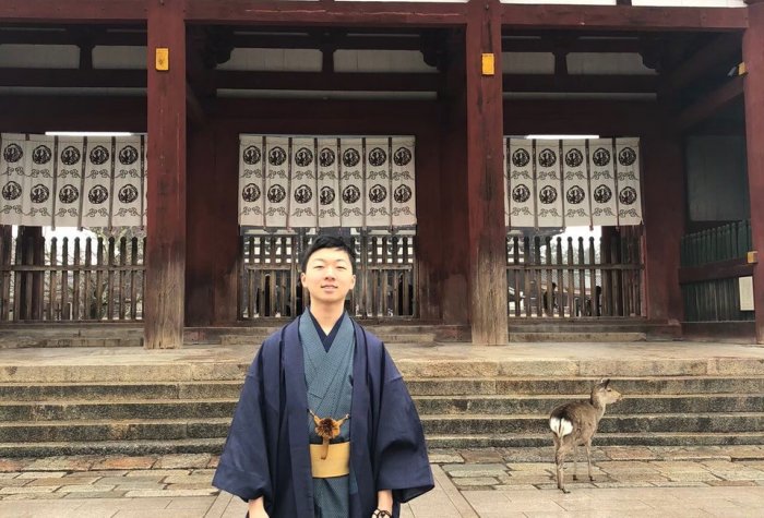 Brandon Cho at Todaiji Temple, Nara