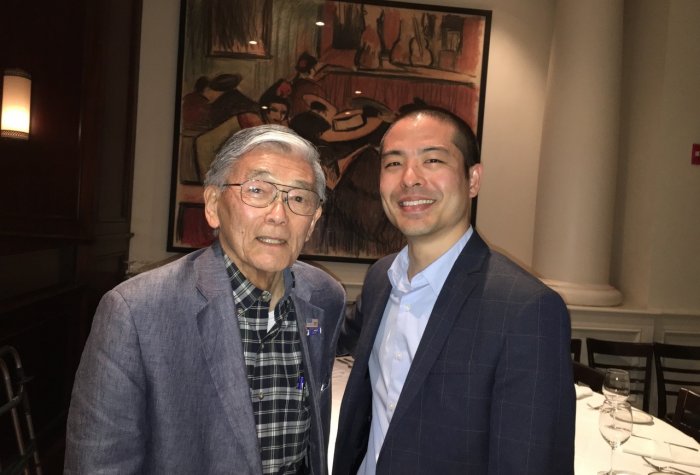Secretary Norman Mineta and Rylan Sekiguch
