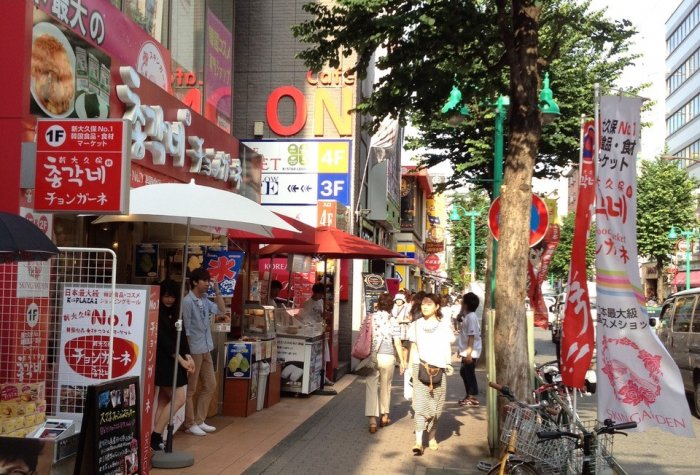 Tokyo’s Shin Okubo neighborhood, known for its Korea Town