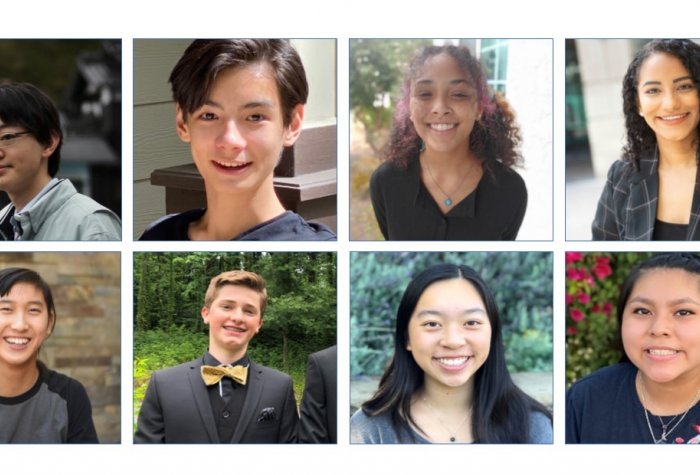 eight students headshot