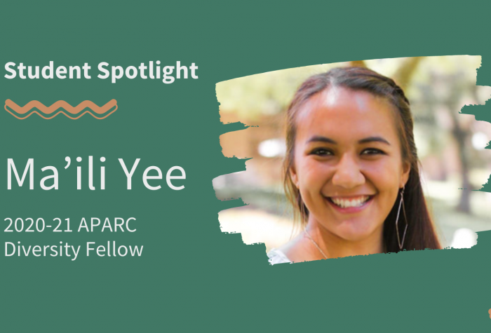 Portrait of Ma'ili Yee, 2020-21 APARC Diversity Fellow