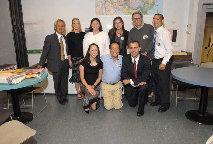 Yo-Yo Ma with Professor Dien and the SPICE staff, Art Institute of Chicago