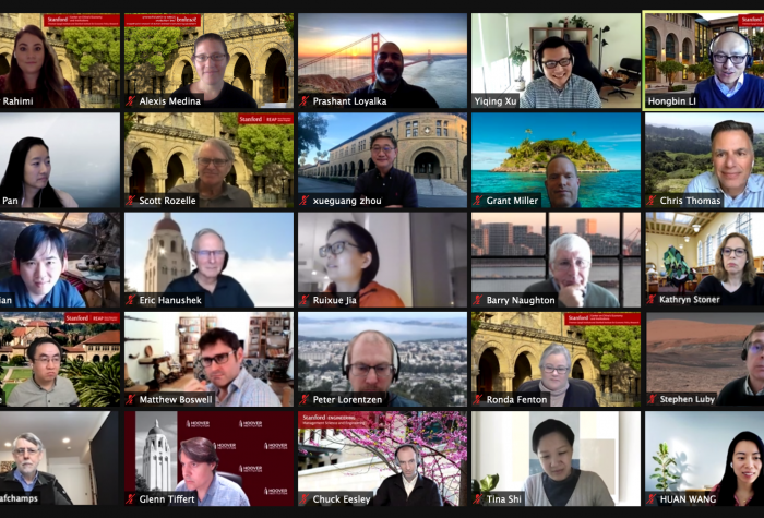 Screenshot of 25 participants on Zoom during the SCCEI Faculty Meet & Greet.
