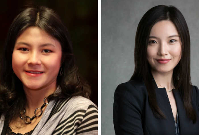 Shiran Shen (left) and Lizhi Liu (right)