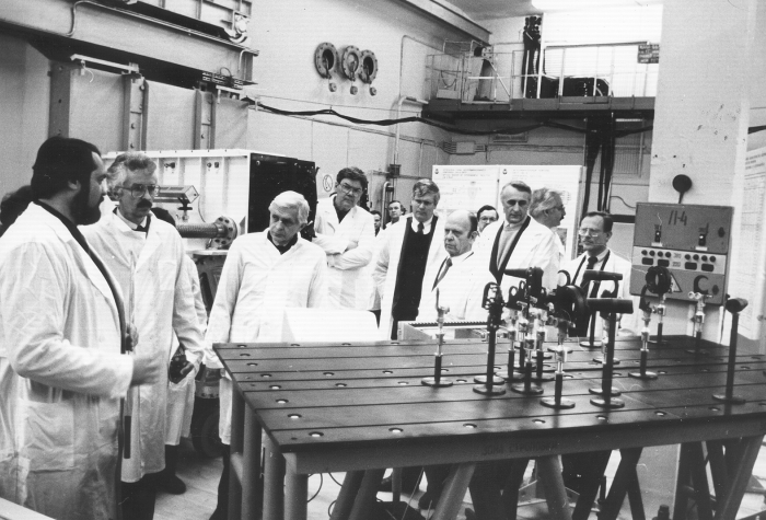 Siegfried Hecker (second from left) takes a tour of a secret Russian nuclear facility in the city of Sarov in February, 1992. Hecker was serving as director of the Los Alamos National Laboratory during his visit. Siegfried Hecker (second from left) takes a tour of a secret Russian nuclear facility in the city of Sarov in February, 1992. Hecker was serving as director of the Los Alamos National Laboratory during his visit.