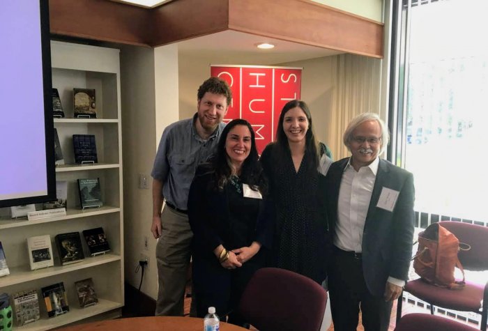 2017–18 EPIC Fellows Colin Schatz, Antonella Vitale, and Kali Rippel (Las Positas College) with SPICE Director Gary Mukai 2017–18 EPIC Fellows Colin Schatz, Antonella Vitale, and Kali Rippel (Las Positas College) with SPICE Director Gary Mukai
