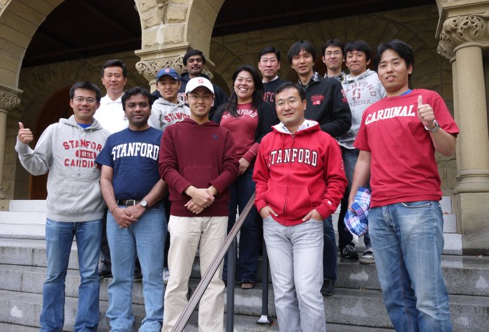 Over the course of a year, Corporate Affiliates visiting fellows learn about the United States, but also learn a lot from each other. Fellows from the 2011-12 academic year show their Stanford pride. Corporate Affiliates is Shorenstein APARC's longest-run 4 fellows