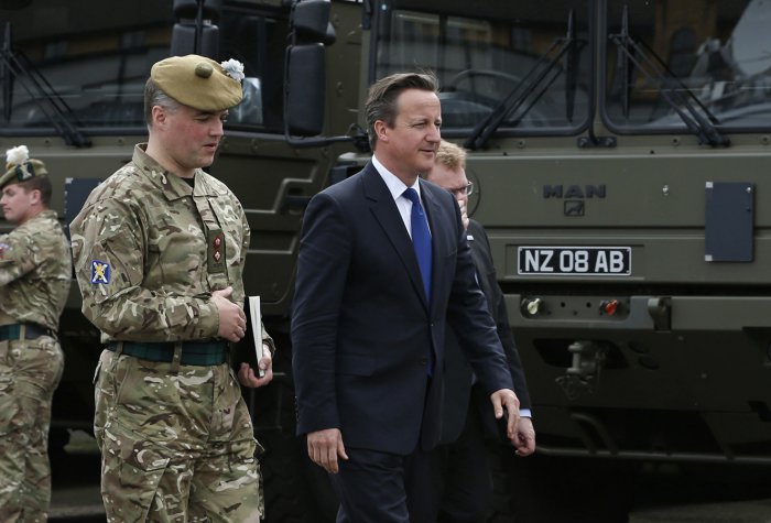 Britain's Prime Minister tours the Walcheren Barracks in Glasgow, Scotland Britain's Prime Minister tours the Walcheren Barracks in Glasgow, Scotland