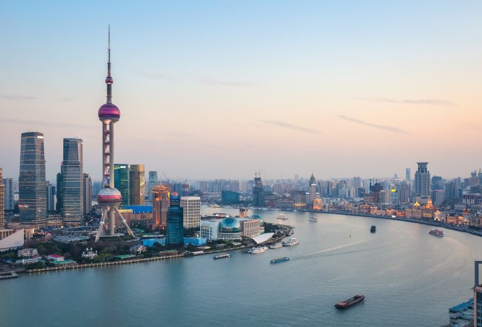 Shanghai at dusk Stanford e-China online course feature image