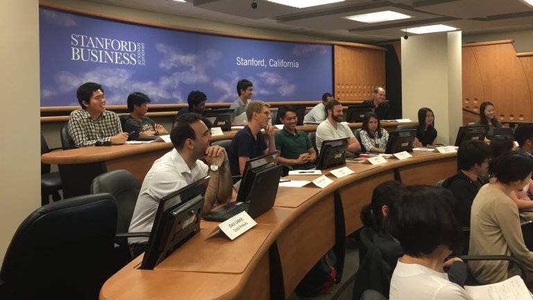 Students in an APARC-taught course interact with peers at Peking University using advanced technology. Students in an APARC-taught course interact with peers at Peking University using advanced technology.
