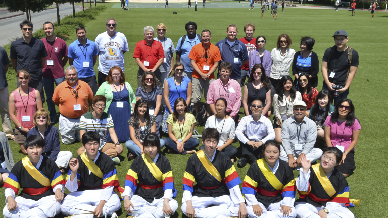 Teachers attending a Korean Culture event at Stanford Teachers attending a Korean Culture event at Stanford