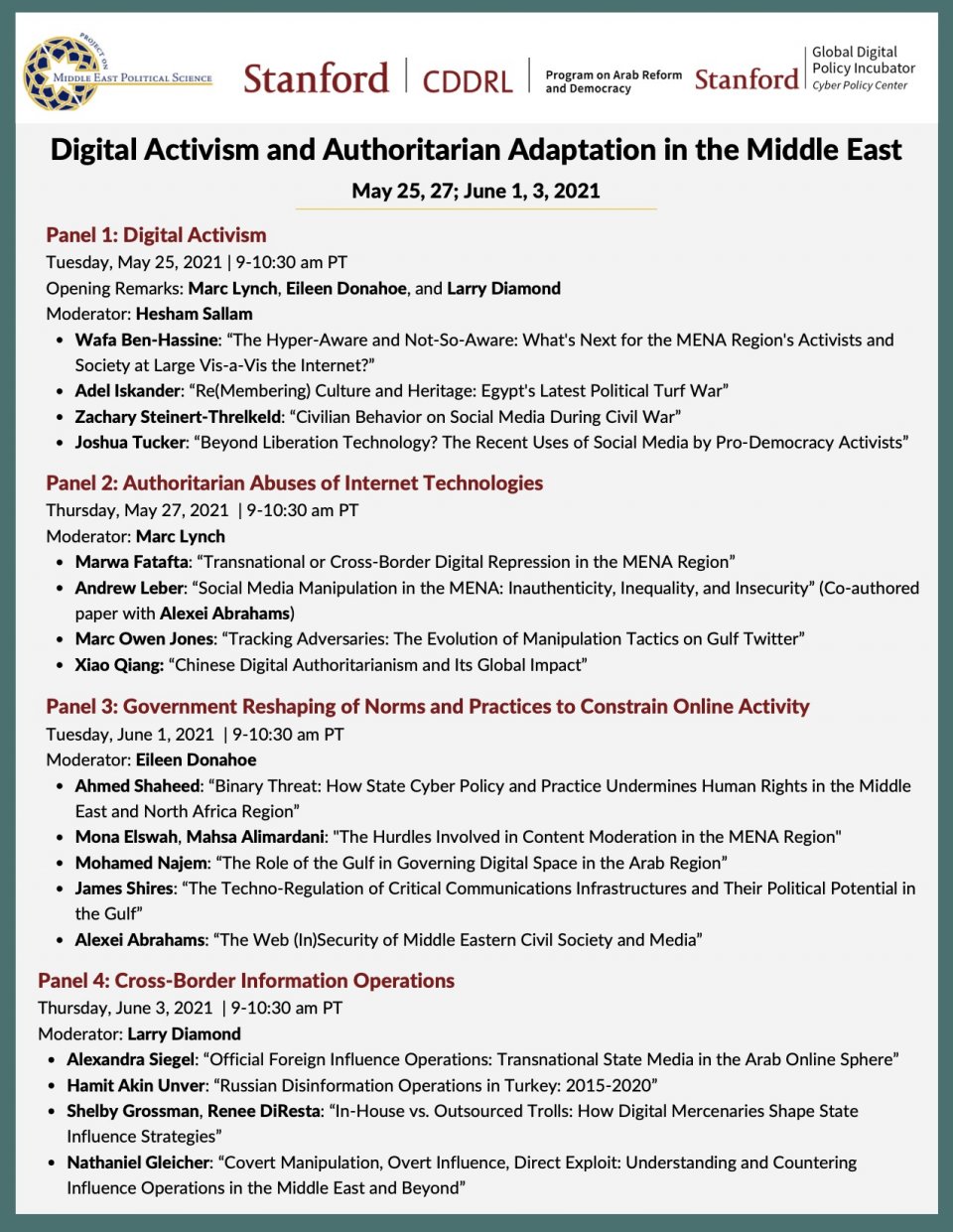 Digital Activism and Authoritarian Adaptation in the Middle East Agenda (1 of 2)